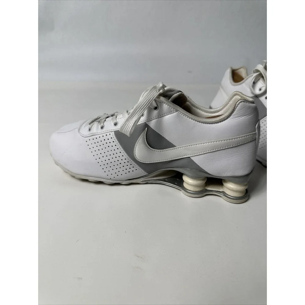 Nike Shox Deliver 317549-112 Women's White/Grey Leather Sneakers Shoes Size 8.5 - Picture 6 of 11